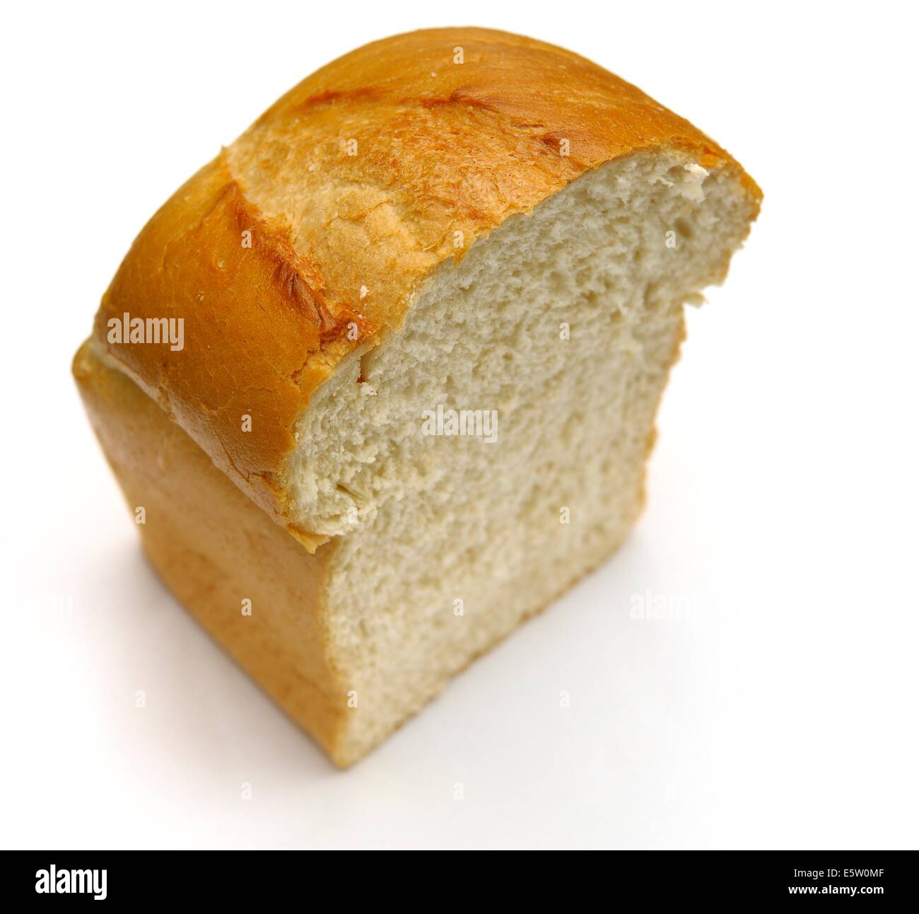 Ein Schnitt Brot Stockfoto