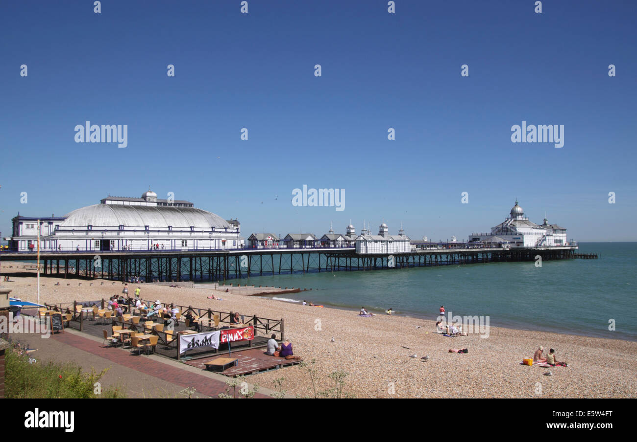 Eastbourne Pier East Sussex Stockfoto