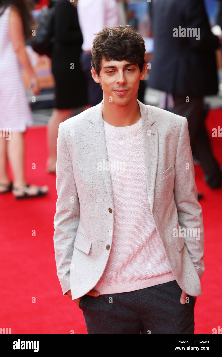 London, UK. 5. August 2014. Matt Richardson besucht die Weltpremiere von The Inbetweeners 2 auf 08.05.2014 The VUE Leicester Square, London. Personen im Bild: Matt Richardson. Bildnachweis: Swift-kreativ/Alamy Live News Stockfoto