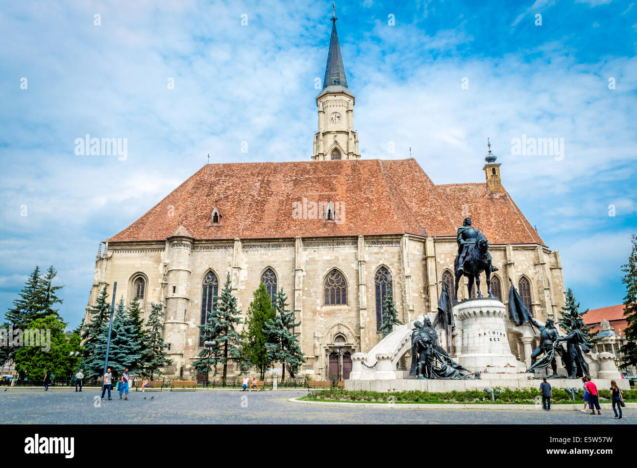 St. Michael Kirche, Cluj-Napoca, Rumänien Stockfoto