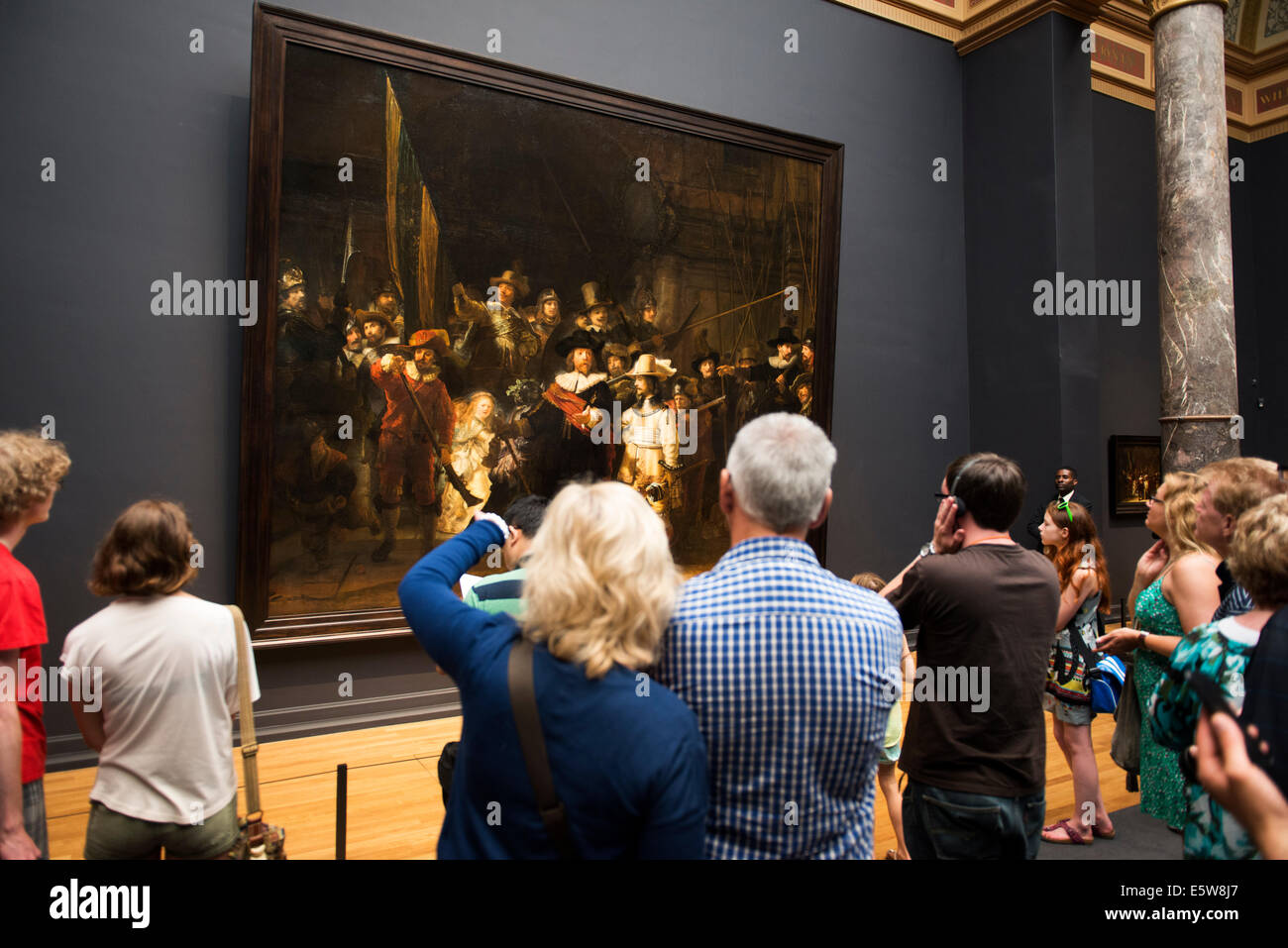 Rembrant'sThe Nightwatch, Rijksmuseum, Amsterdam, Niederlande, holland Stockfoto