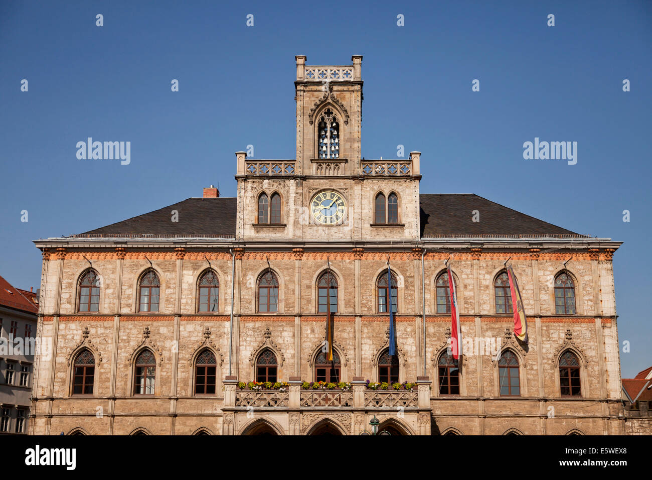 Weimarer Rathaus, Thüringen, Deutschland, Europa Stockfoto