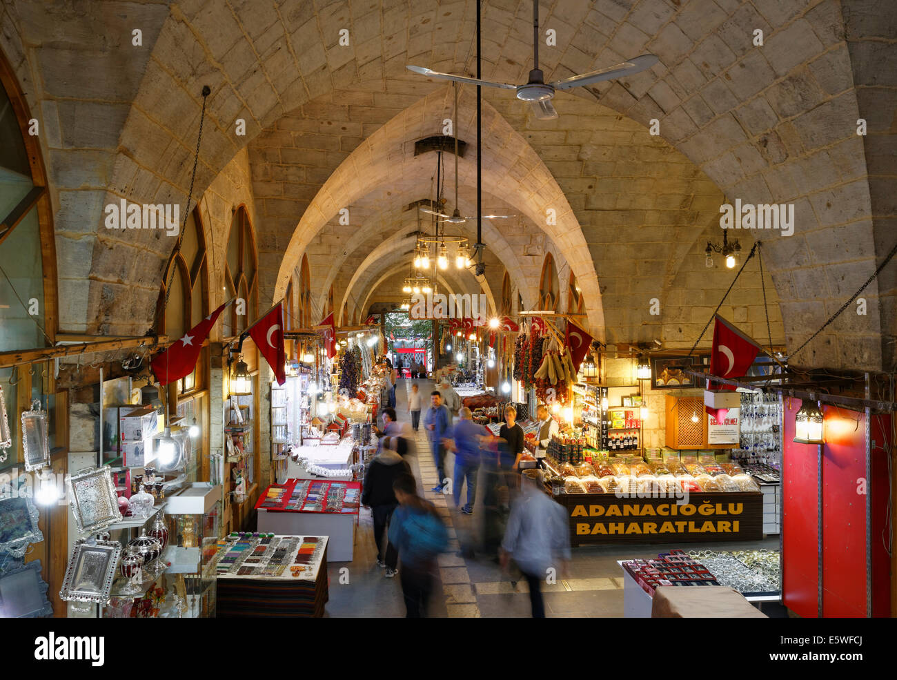 Basar, Basarviertel, Gaziantep, Südost-Anatolien-Region, Südostanatolien, Türkei Stockfoto