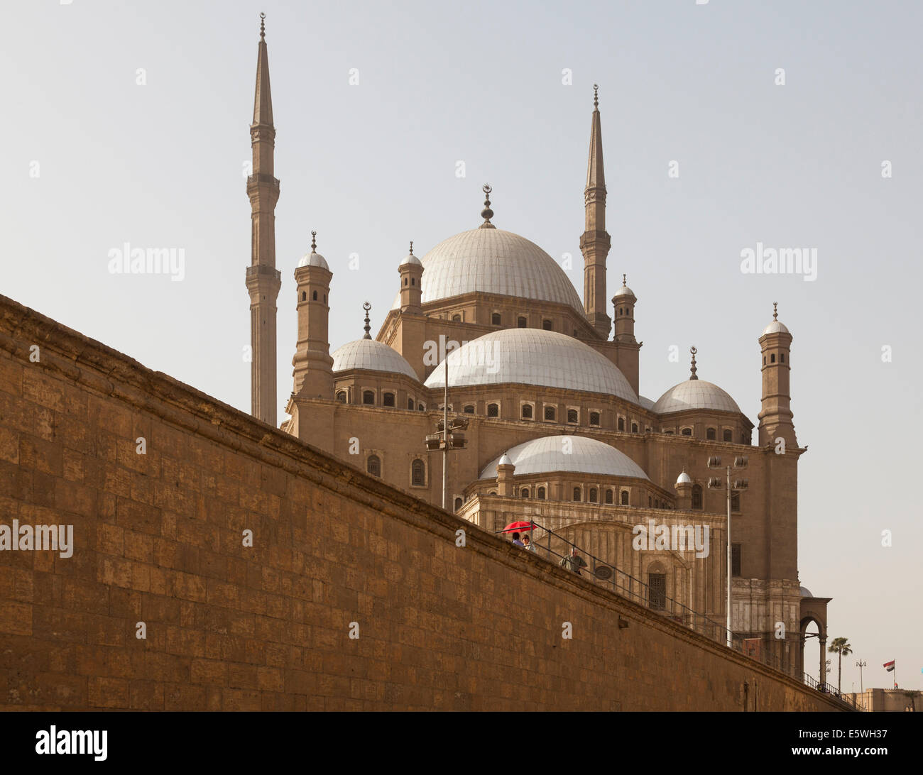Alabaster Moschee oder Moschee von Muhammad Ali Pascha in der Zitadelle von Kairo, Ägypten Stockfoto