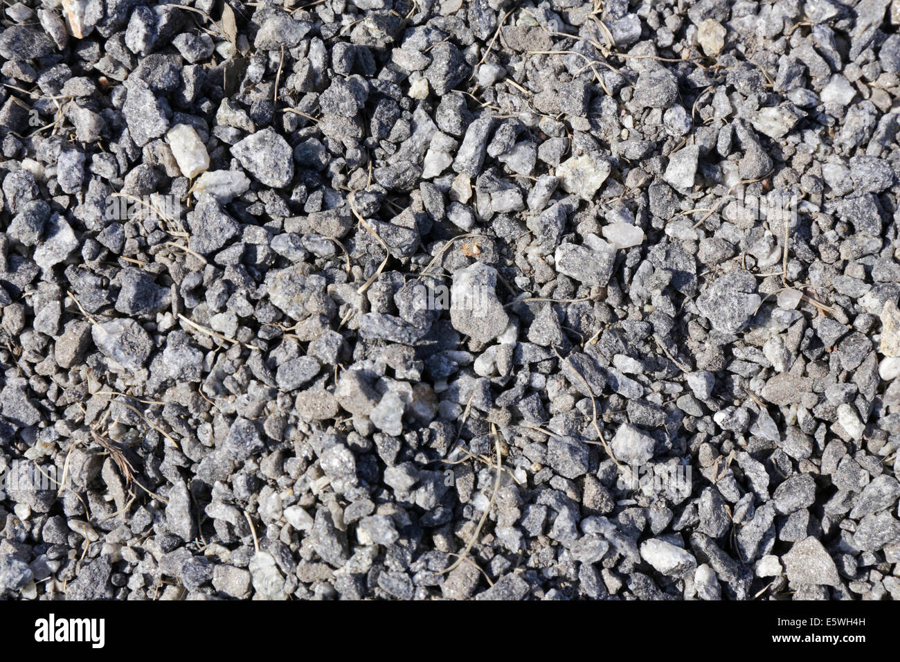 Kies auf dem Boden Stockfoto