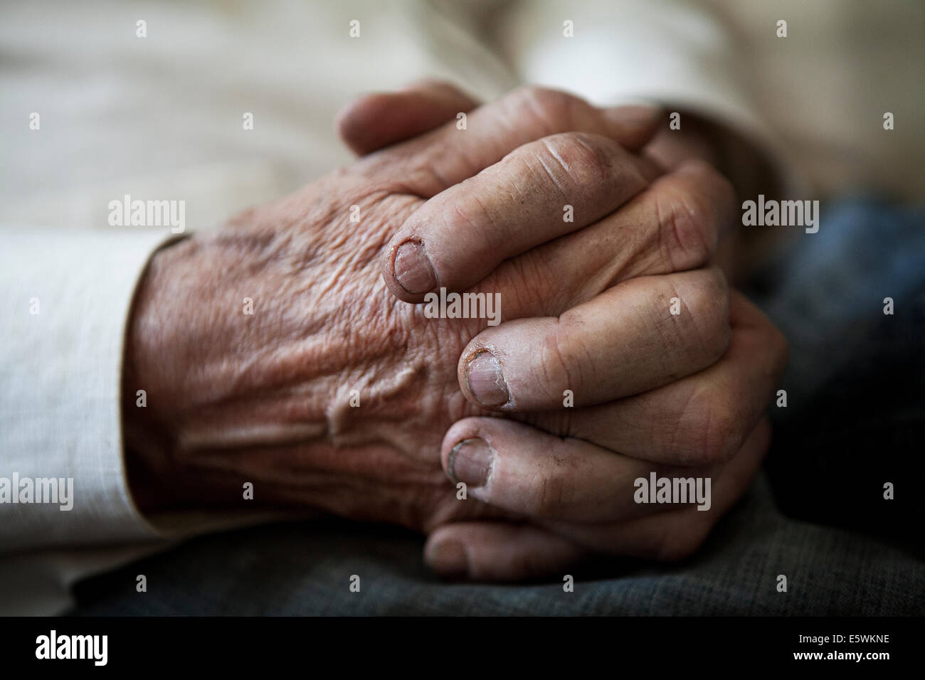 Ältere Person hand Stockfoto