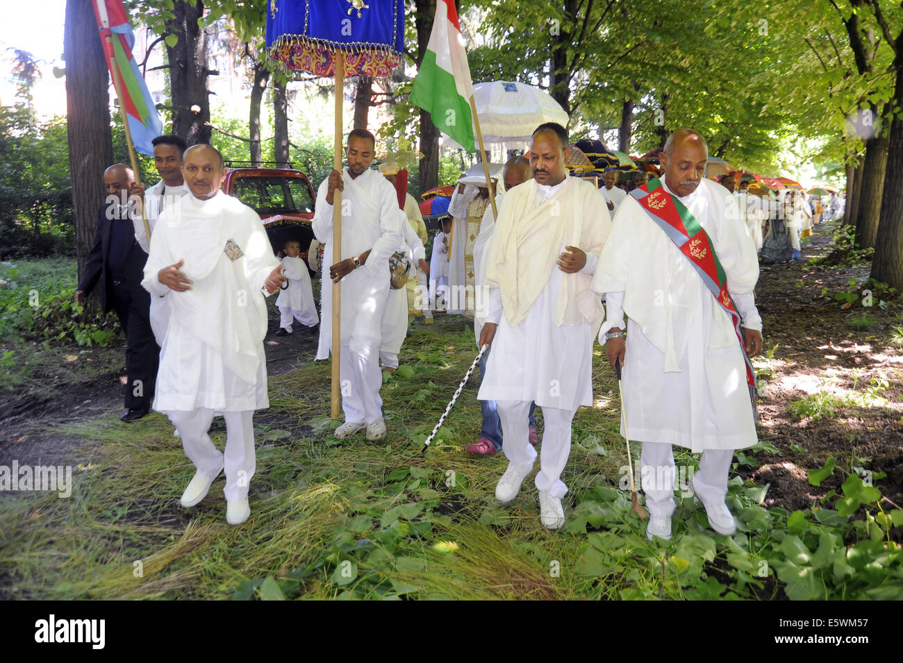 Mailand (Italien), Feier für die Geburt der Gottesmutter in der orthodoxen Kirche der eritreische Gemeinde Stockfoto