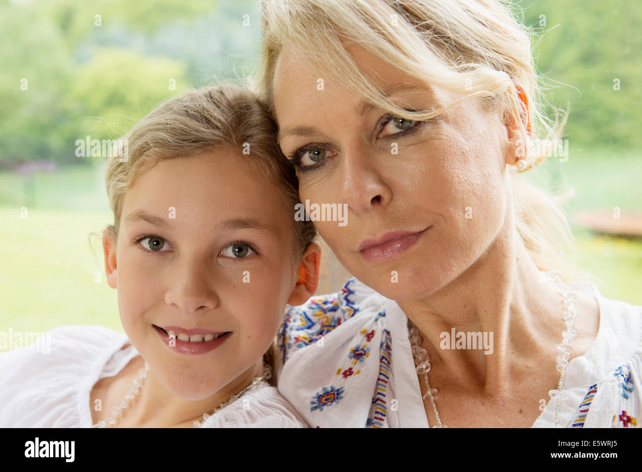 Mutter und Tochter, Porträt Stockfoto