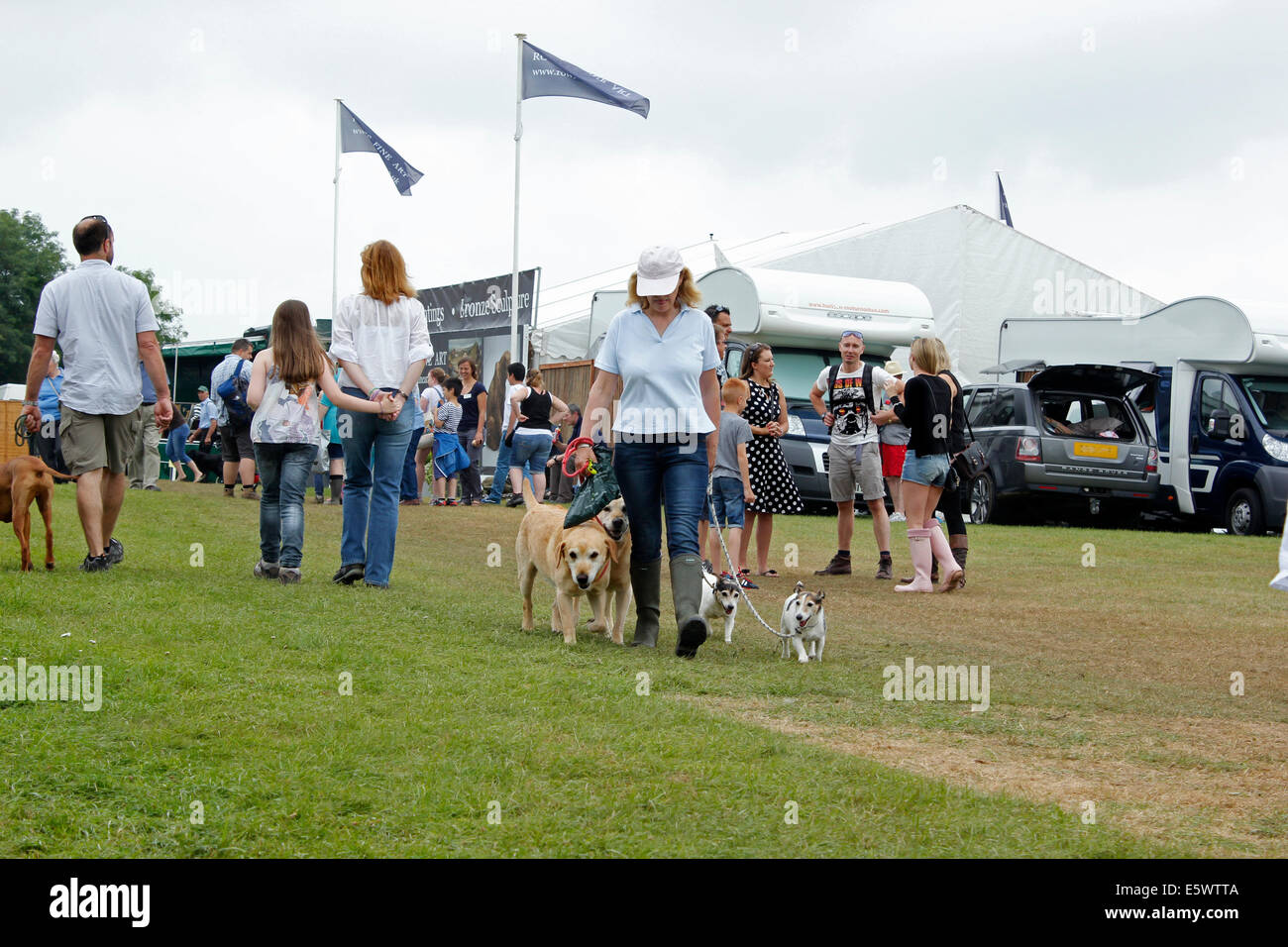 CLA Blenheim Land Spiel Fair Woodstock Oxfordshire - Hundebesitzer Stockfoto
