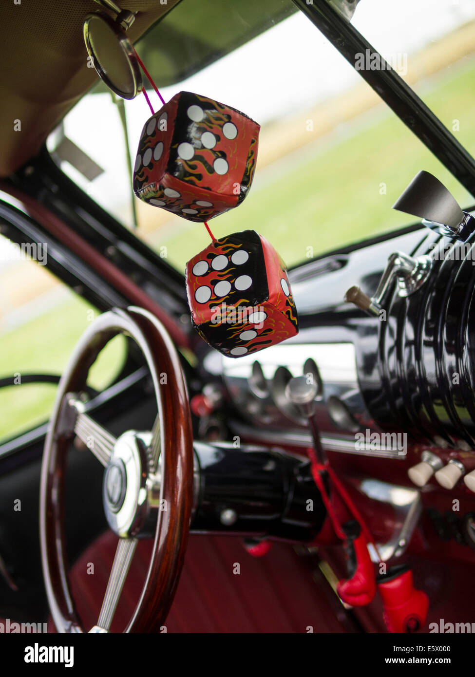 Oldtimer der 1950er Jahre amerikanische auf 2014 Americana Event, Nottinghamshire, UK Stockfoto