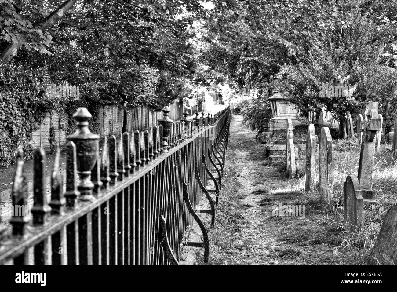 Hamsptead Friedhof London UK Stockfoto