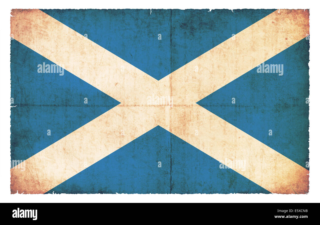 Flagge von Schottland im Grunge-Stil erstellt Stockfoto