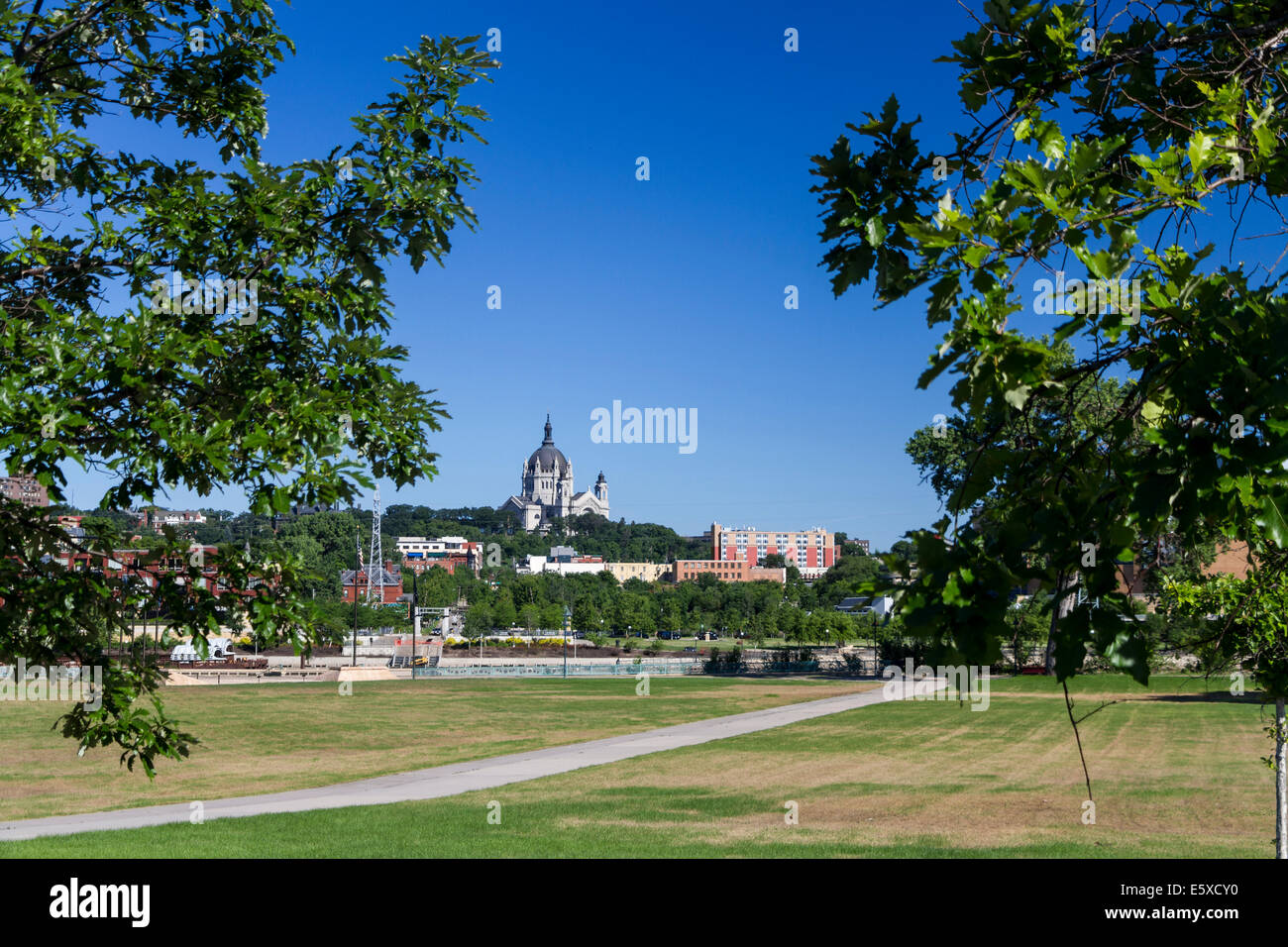 Kathedrale von St. Paul von Harriet Insel, St. Paul, Minnesota, USA. Stockfoto