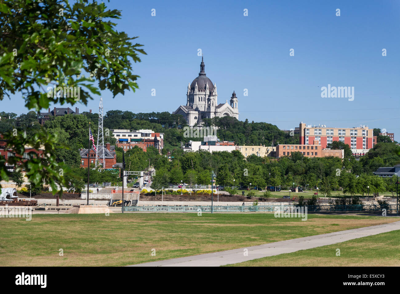 Kathedrale von St. Paul von Harriet Insel, St. Paul, Minnesota, USA. Stockfoto