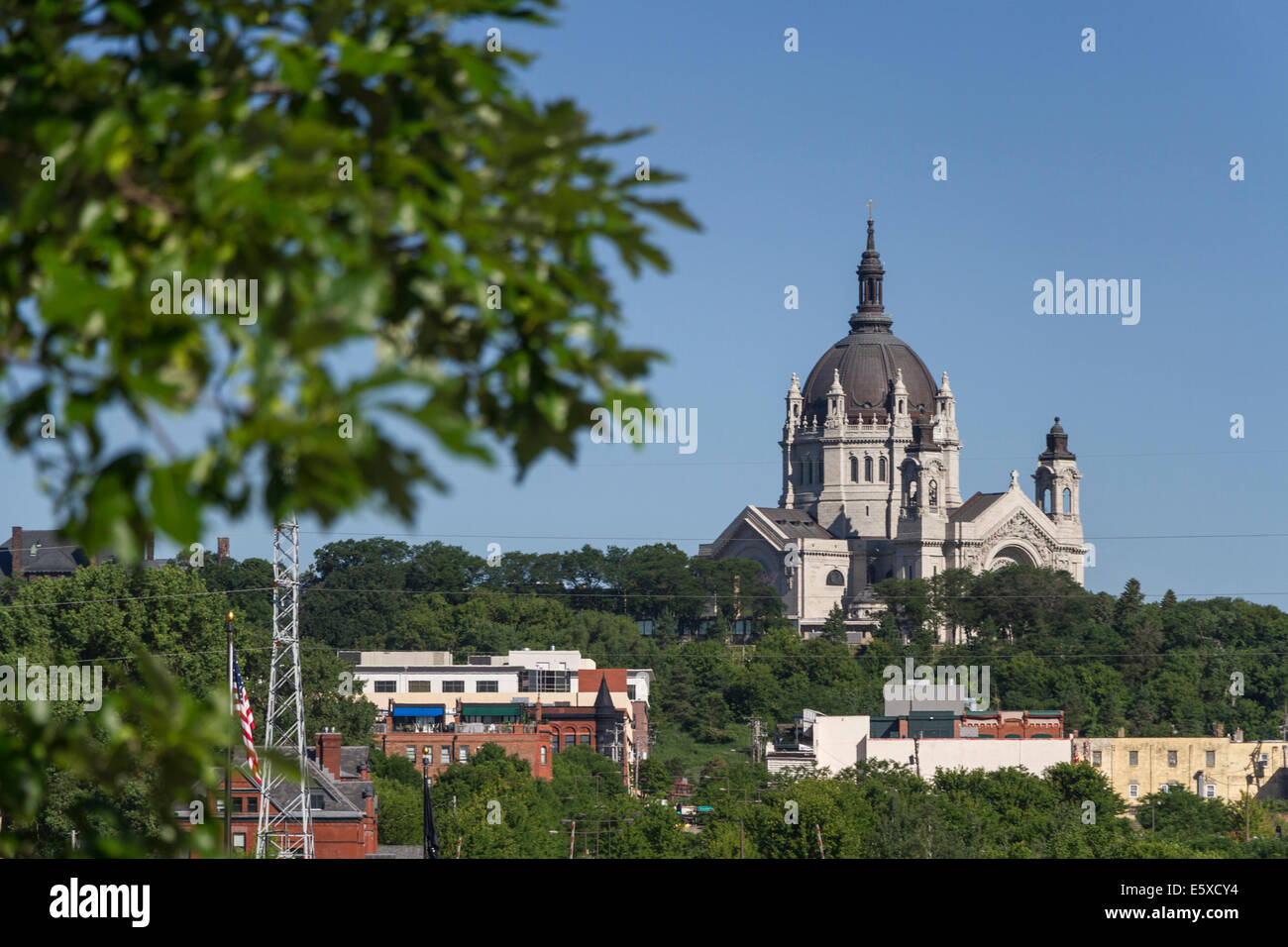 Kathedrale von St. Paul von Harriet Insel, St. Paul, Minnesota, USA. Stockfoto