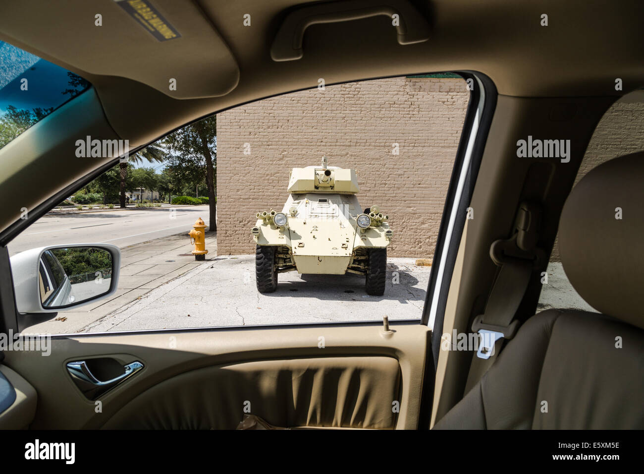 Gepanzertes Fahrzeug Stockfoto