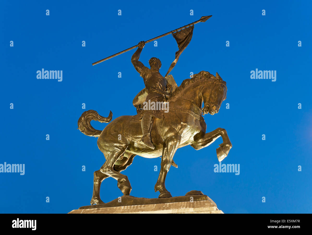 Reiterstatue von El Cid Campeador, Sevilla, Region von Andalusien, Spanien, Europa Stockfoto