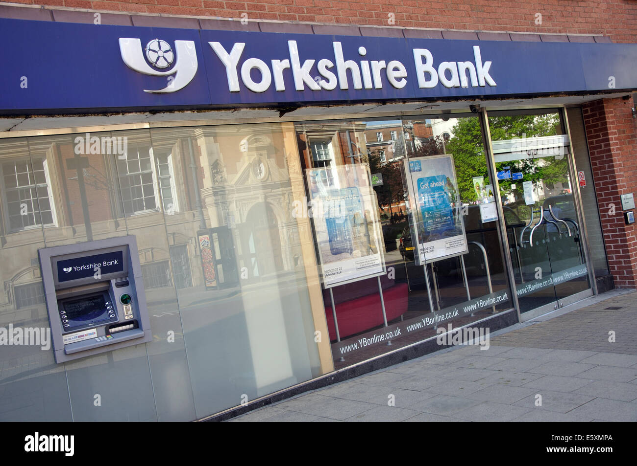 Yorkshire Bank, Horsefair Street, Leicester, England, UK Stockfoto