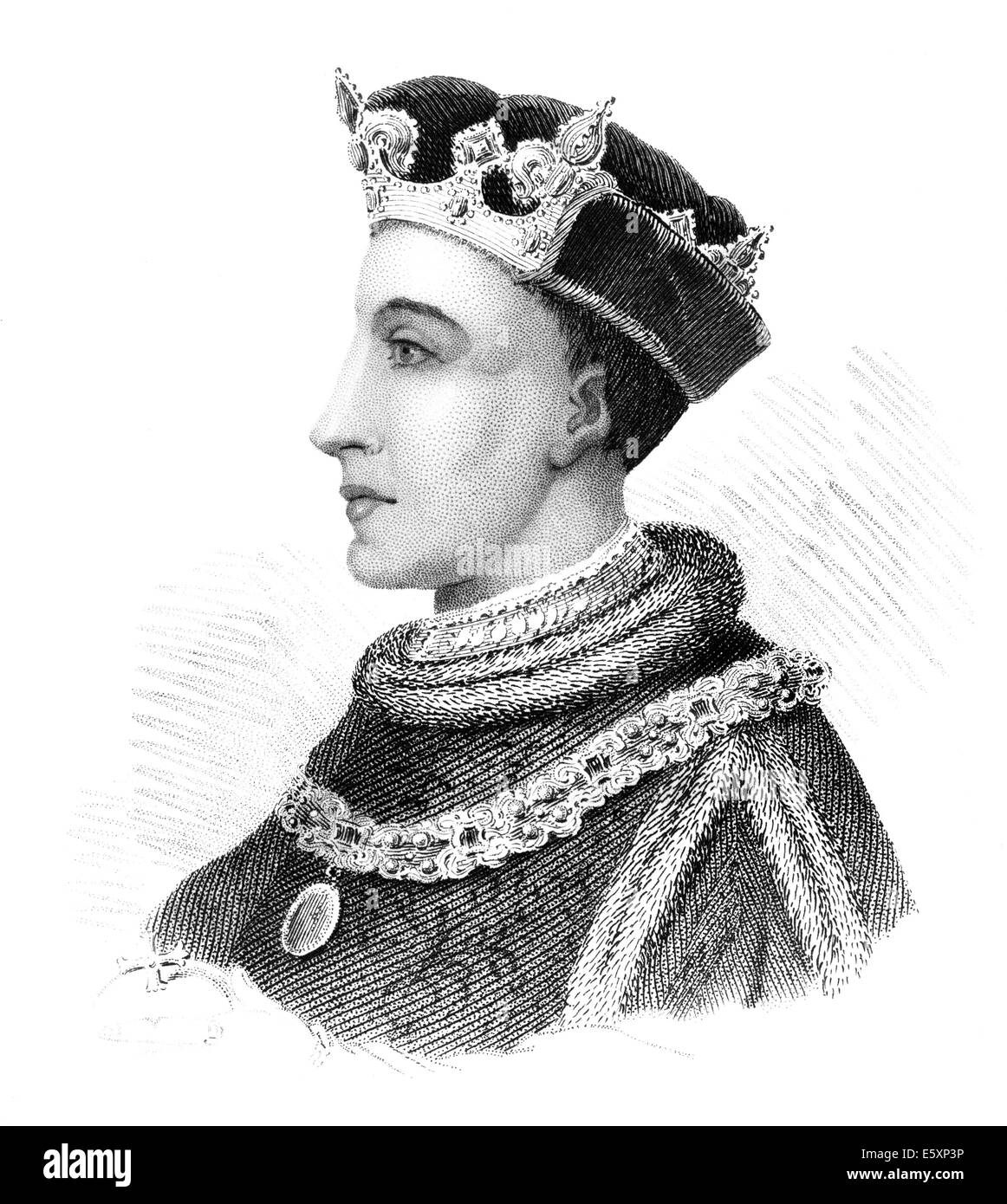 Henry V oder Harry von Lancaster, 1386-1422, König von England von 1413 bis 1422 Stockfoto