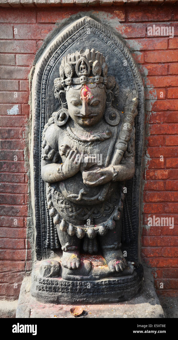 Bild Harati Stute in Swayambhunath Tempel oder Affentempel mit Buddha oder Weisheit Augen - Heilige asiatischen religiöses symbol Stockfoto