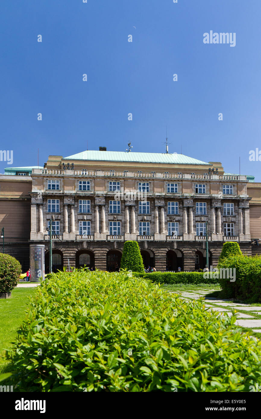 Filozofická Fakulta Univerzity Karlovy, Nám. Jana Palacha, Praha, Česká republika Stockfoto
