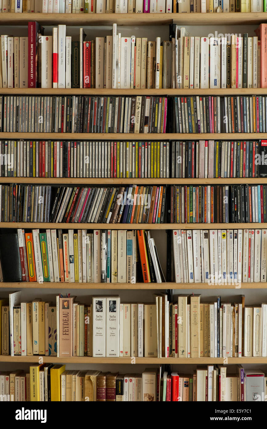 Bücherregal, full-frame Stockfoto