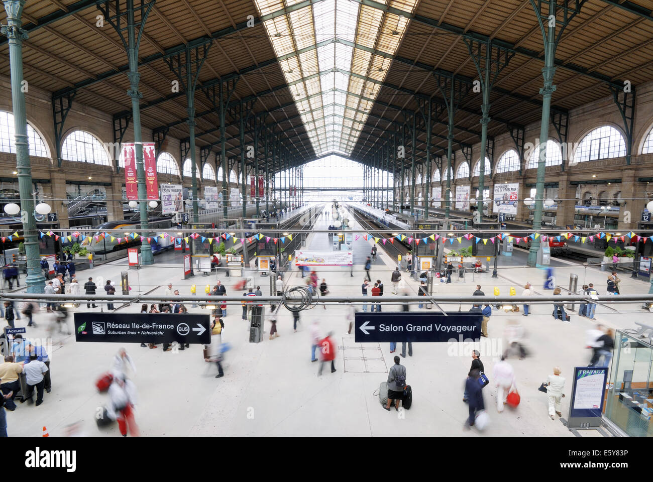 Bahnhof Gare du Nord, Paris, Frankreich Stockfoto