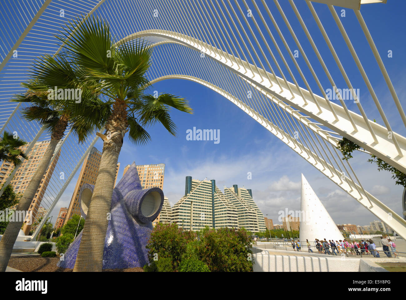 moderne Architektur, die Stadt der Künste und Wissenschaften, Valencia, Spanien Stockfoto