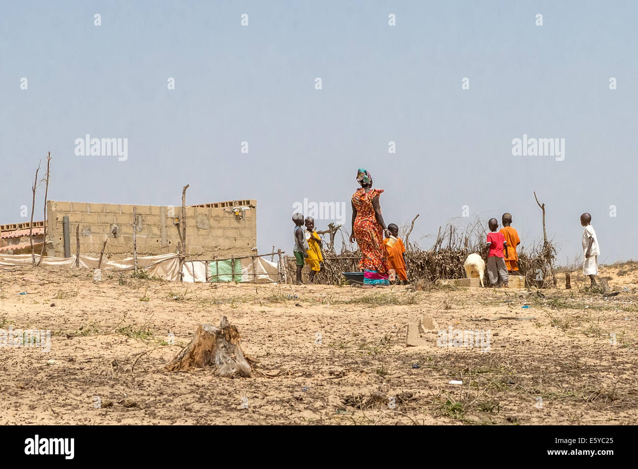Bewohner des Dorfes Peulh aka Fulani, Senegal Stockfotografie Alamy