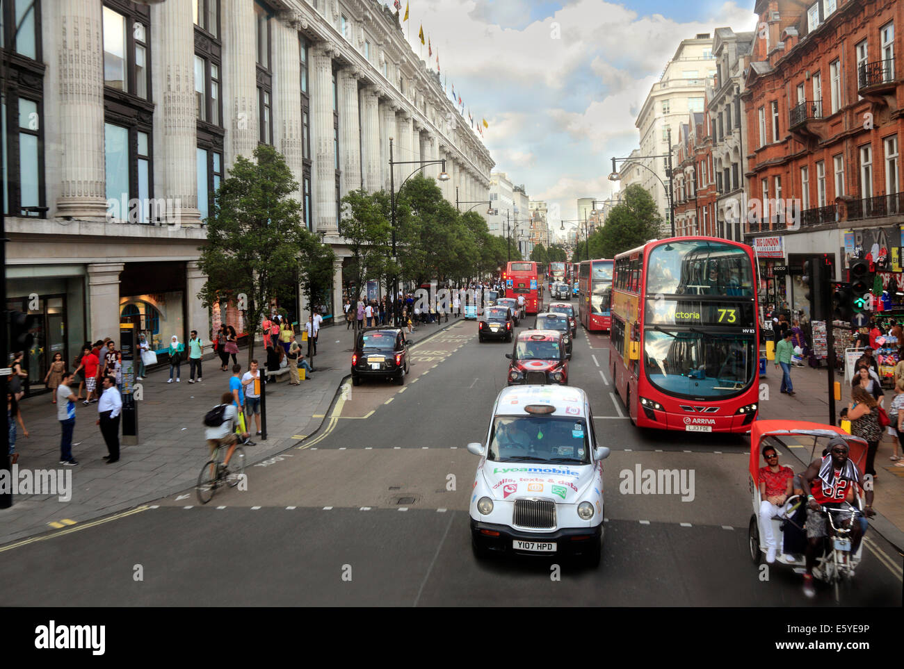 SelfridgesStore in der Oxford Street in London West End