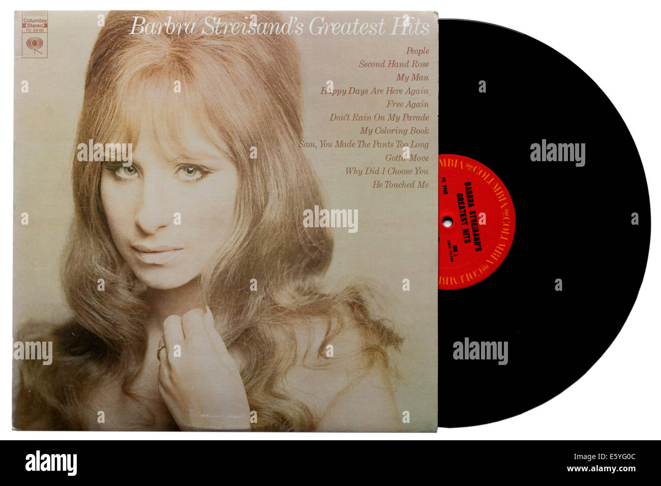 Barbra Streisand Greatest Hits-album Stockfoto