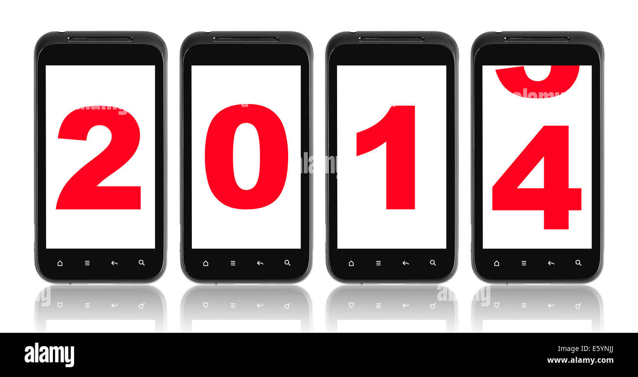Neues Jahr 2014 Stockfoto