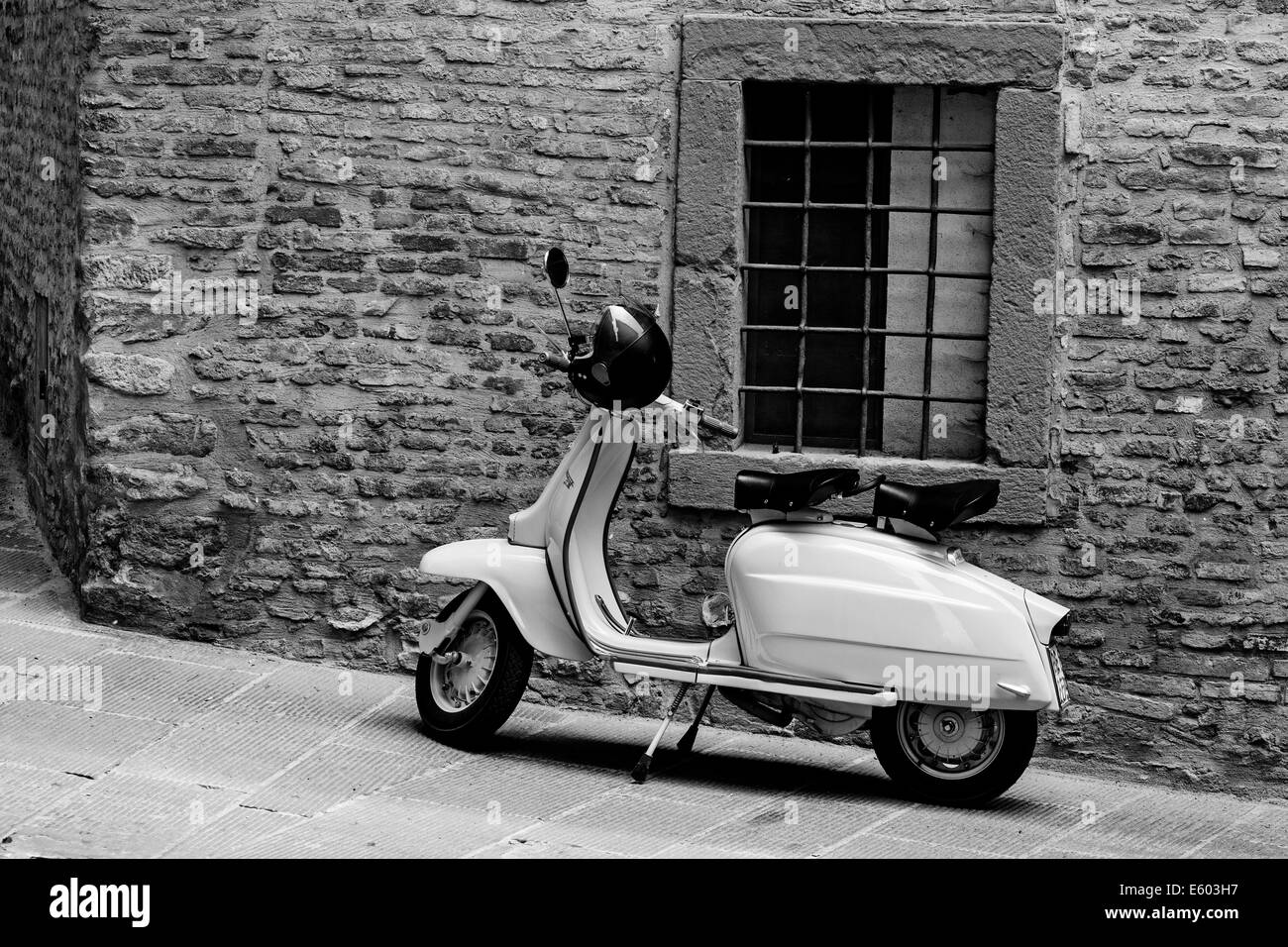 Typische italienische Stadtlandschaft in Monteleone d - Umbrien. Stockfoto
