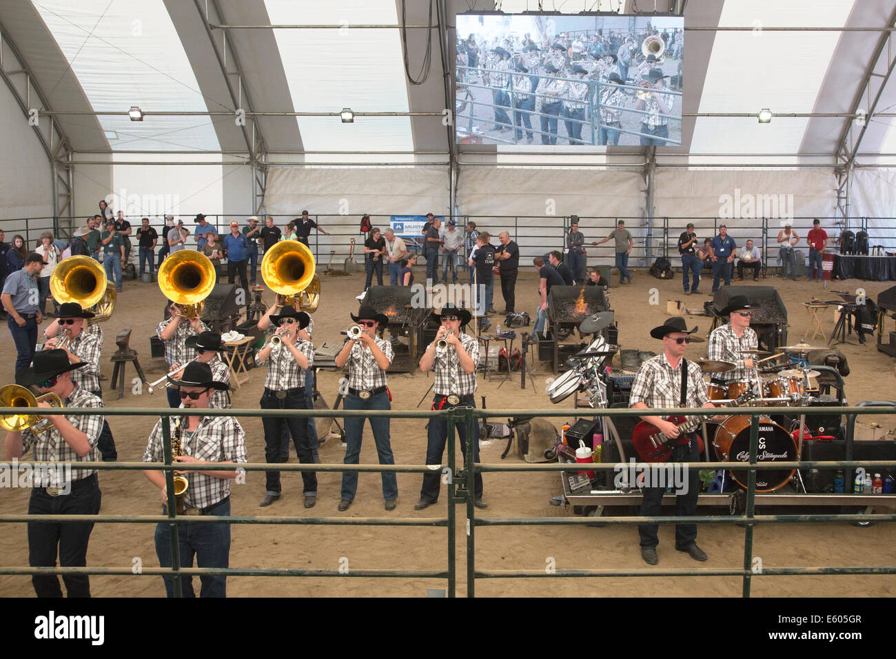 Calgary Stampede band Stockfoto