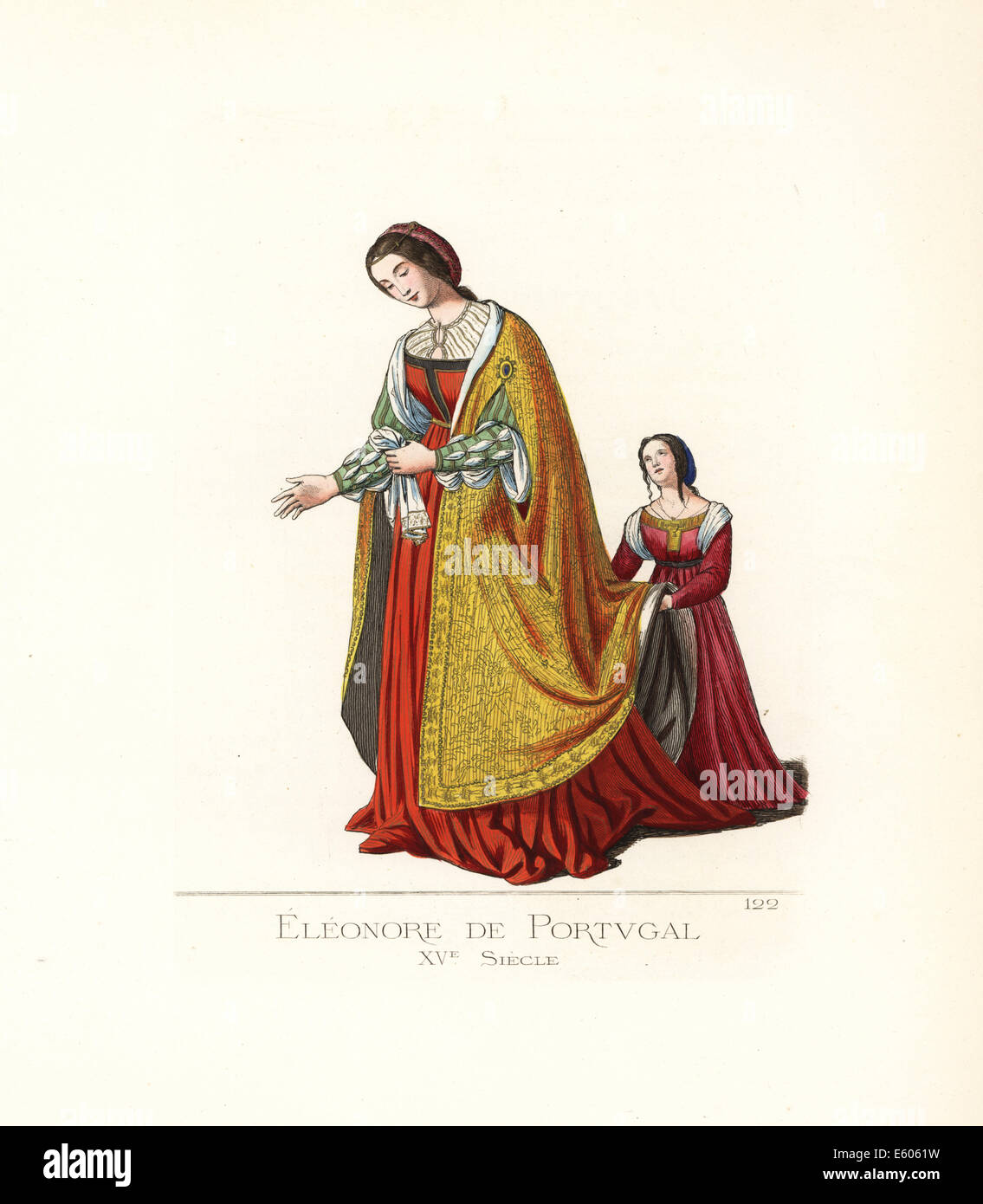 Eleanor von Portugal (1434-1467), Gemahlin des HRE Friedrich III. Stockfoto