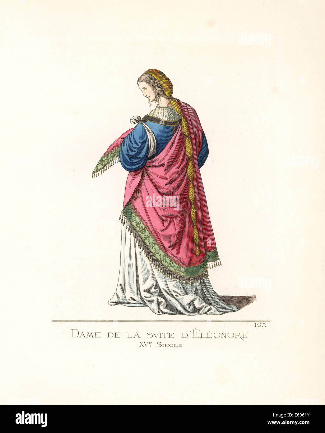 Hofdame, Eleanor von Portugal, heilige römische Kaiserin. Stockfoto