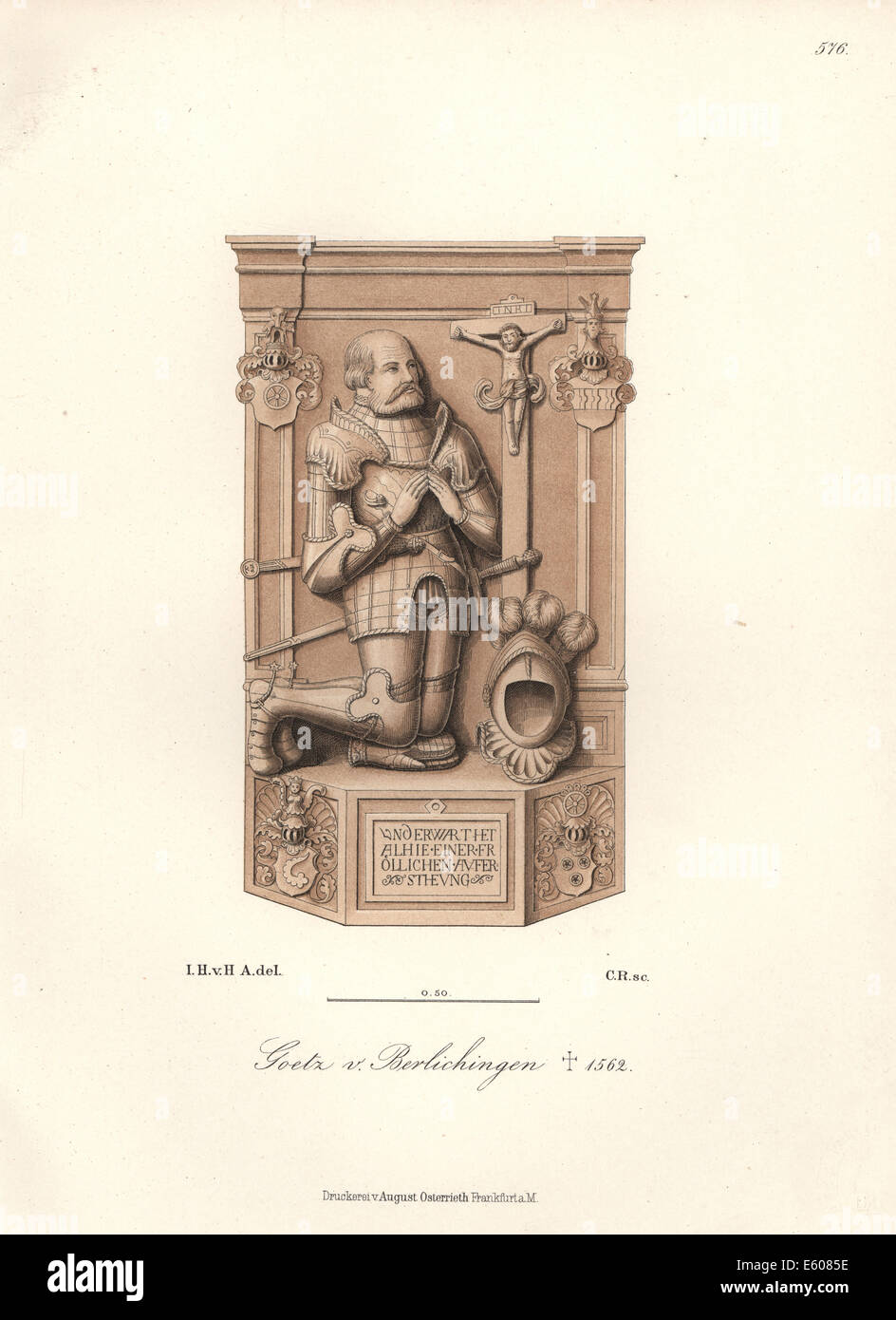 Gottfried Goetz von Berlichingen, starb 1562. Stockfoto