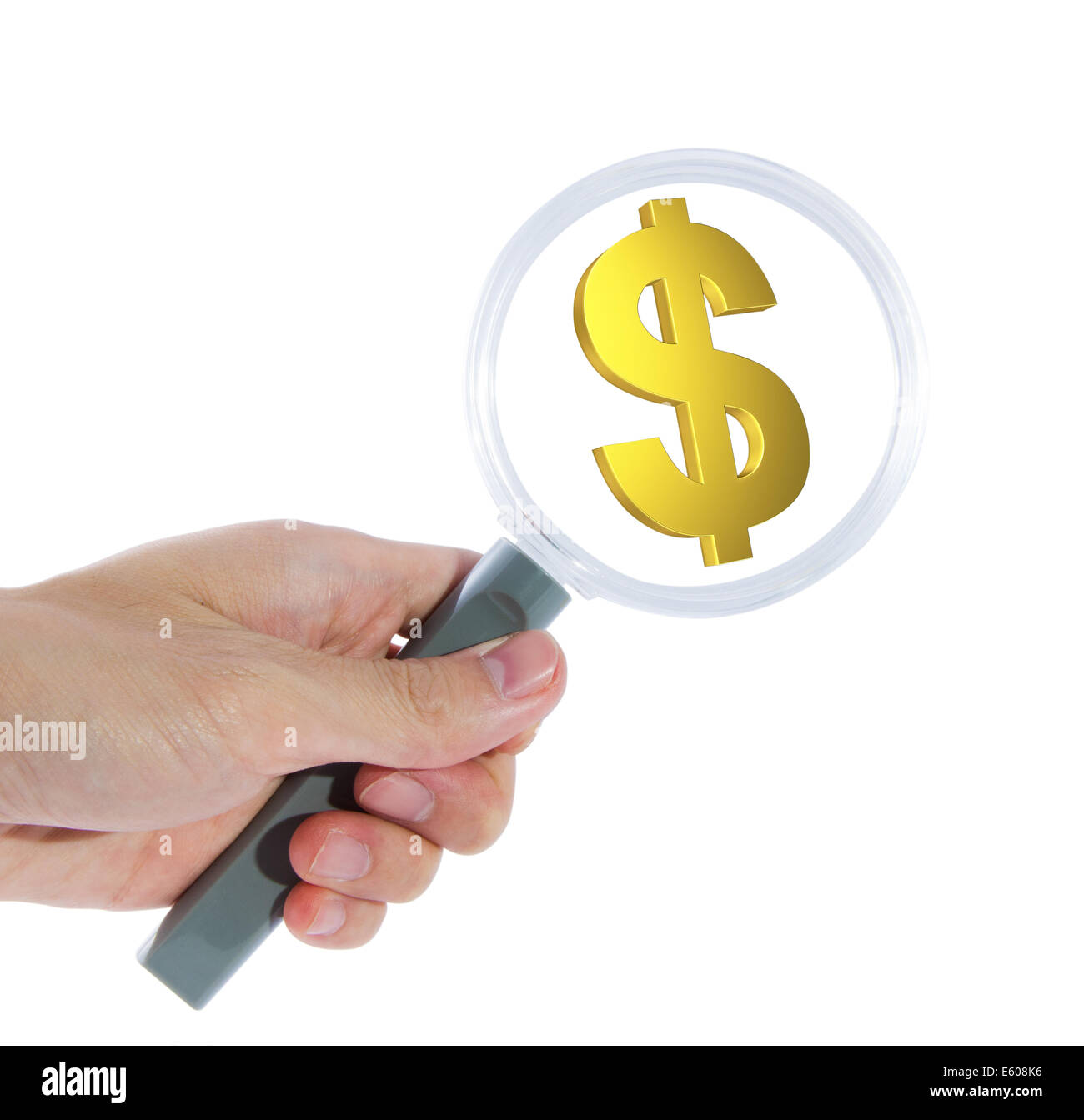 Suche nach dollar Stockfoto