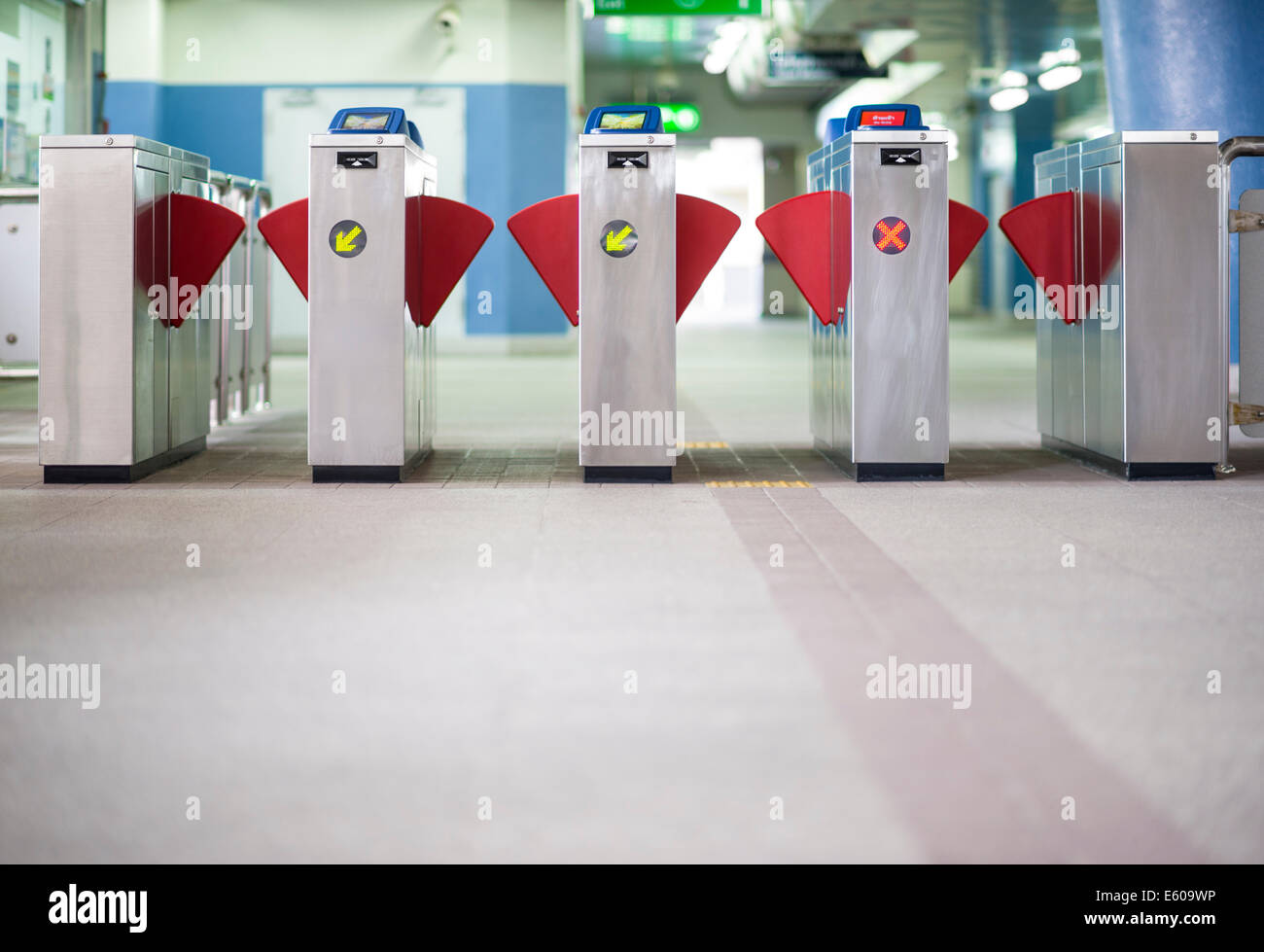 Ticket-Tor Stockfoto