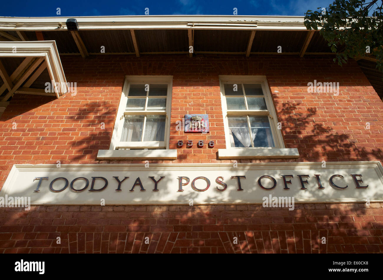 Die Toodyay Post und Residenz befindet sich in Toodyay, Western Australia an der Ecke der Terrasse Stirling und Duke Street Stockfoto
