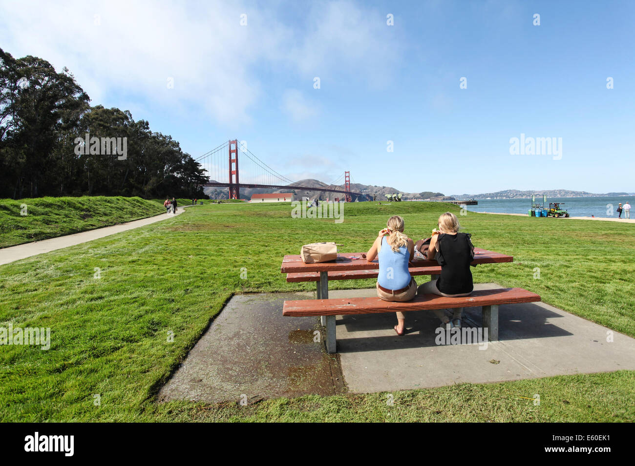 Presidio und Crissy Fields in der Golden Gate National Recreation Area in San Francisco Kalifornien Amerika Stockfoto