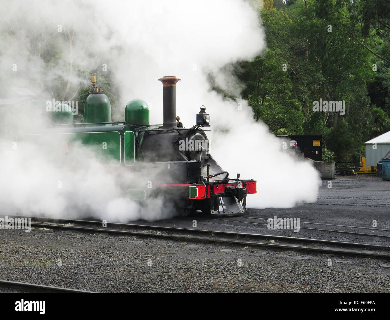 Puffing Billy Dampfzug am Belgrave, Victoria, Australien Stockfoto