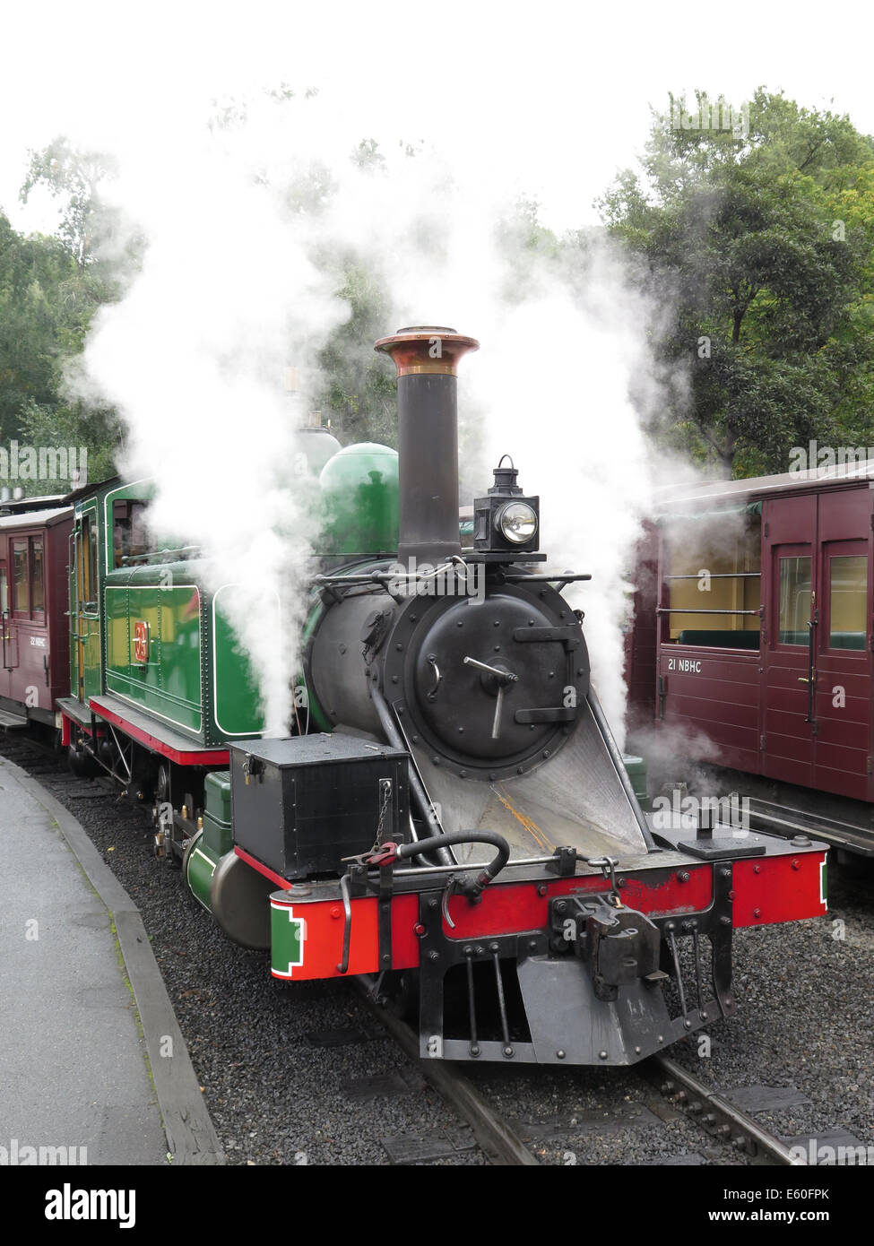Puffing Billy Dampfzug am Belgrave, Victoria, Australien Stockfoto