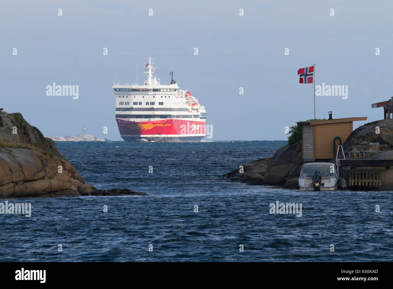 Fjord Lines Dayferry OSLOFJORD Handel zwischen Sandefjord und Strömstad. Stockfoto