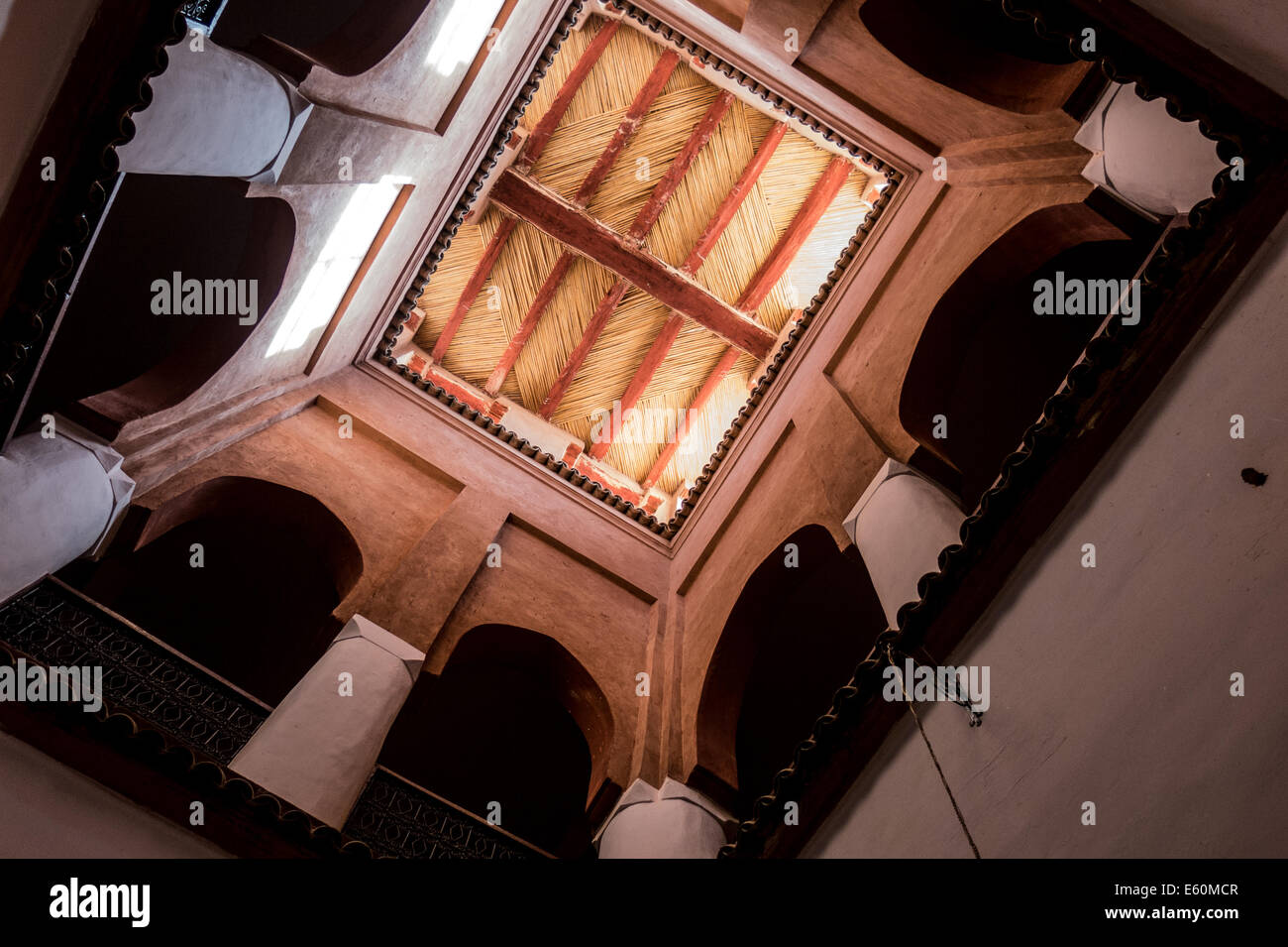 Der Innenhof der Kasbah in Marokko Stockfoto