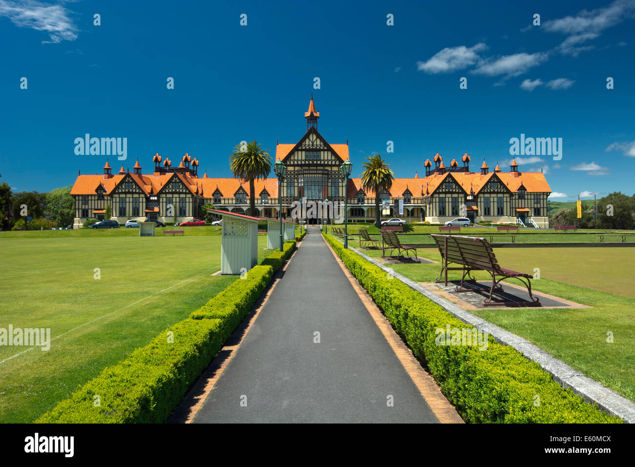 Regierung Gärten und Museum, Rotorua, Neuseeland Stockfoto