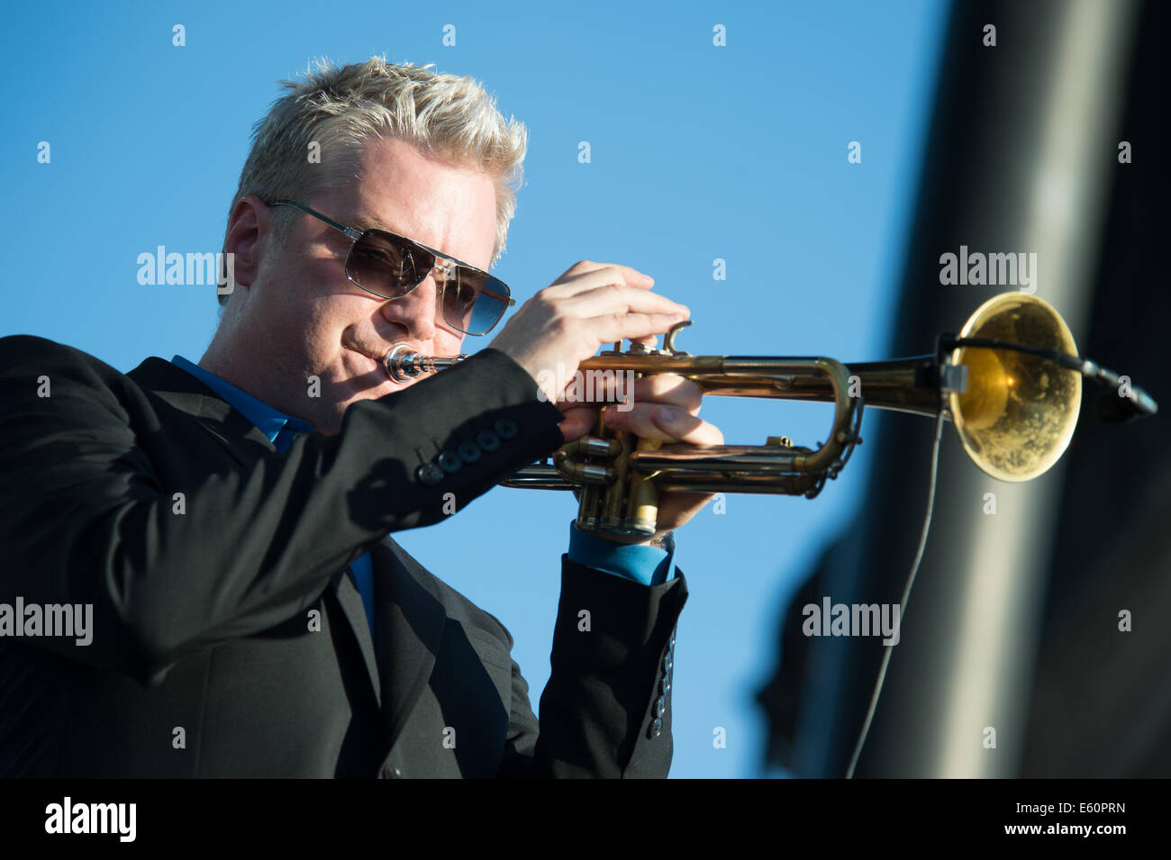 LINCOLN, CA - 26 Juli: Chris Botti führt auf Thunder Valley Casino Resort in Lincoln, Kalifornien am 26. Juli 2014 Stockfoto