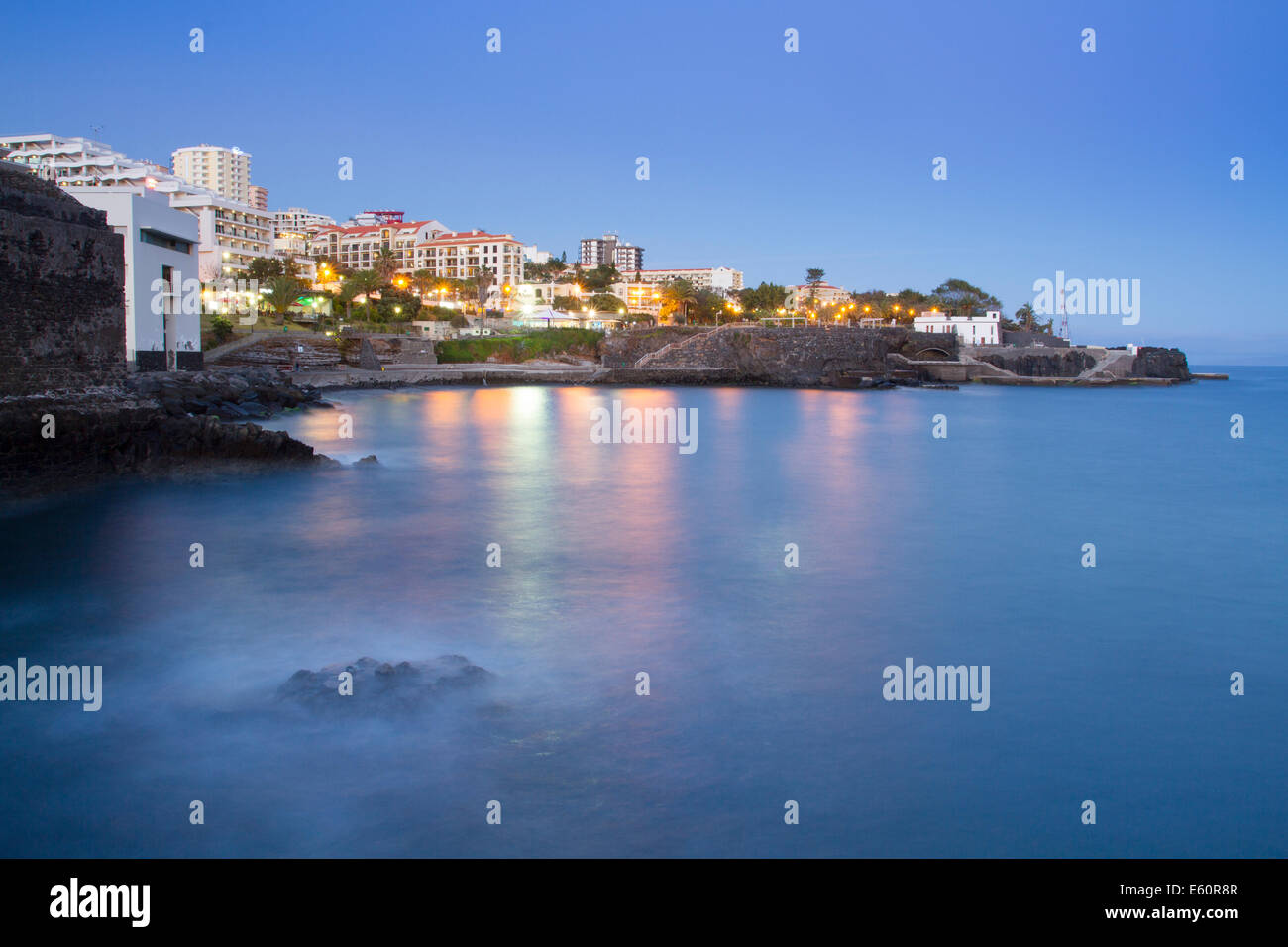 Strandpromenade von Funchal, Madeira, Portugal Stockfoto