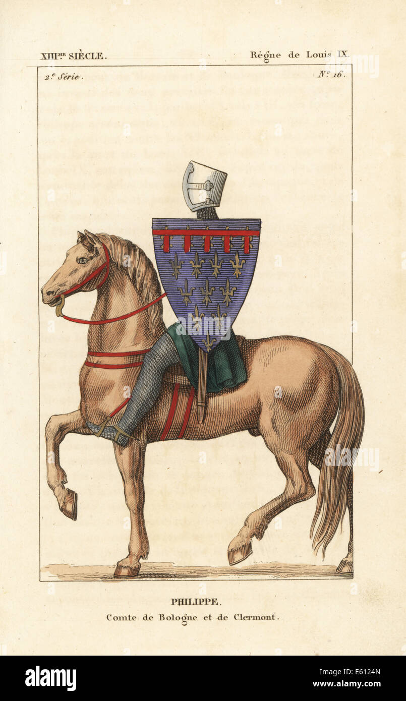 Philipp Hurepel, Graf von Boulogne und Clermont, 1201 – 1235. Stockfoto