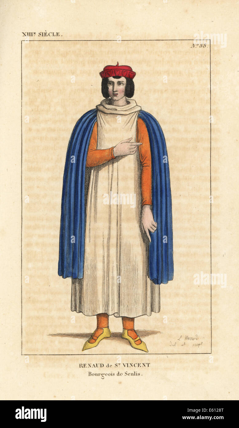 Renaud von Saint-Vincent, Bourgeois von Senlis, starb 1290. Stockfoto